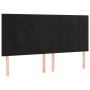 Headboards 4 units of black velvet 80x5x78/88 cm by , Headboards and footboards - Ref: Foro24-3116388, Price: 116,60 €, Disco...