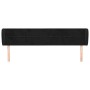 Black velvet headboard 163x23x78/88 cm by , Headboards and footboards - Ref: Foro24-3117200, Price: 70,77 €, Discount: %