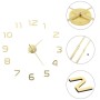 3D wall clock with modern design 100 cm XXL gold by vidaXL, Wall clocks - Ref: Foro24-50640, Price: 20,09 €, Discount: %