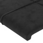 Black velvet headboard 163x23x78/88 cm by , Headboards and footboards - Ref: Foro24-3117200, Price: 70,77 €, Discount: %