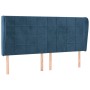 Headboard with dark blue velvet ears 163x23x118/128 cm by , Headboards and footboards - Ref: Foro24-3118014, Price: 131,60 €,...