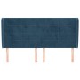 Headboard with dark blue velvet ears 163x23x118/128 cm by , Headboards and footboards - Ref: Foro24-3118014, Price: 131,60 €,...