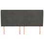 Headboard with dark gray velvet ears 203x23x118/128 cm by , Headboards and footboards - Ref: Foro24-3118023, Price: 141,42 €,...