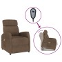 Brown fabric liftable massage chair by , Electric massage chairs - Ref: Foro24-3120430, Price: 291,37 €, Discount: %