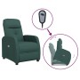 Dark green fabric lifting massage chair by , Electric massage chairs - Ref: Foro24-3124799, Price: 319,31 €, Discount: %