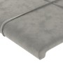 Estructura de cama con cabecero terciopelo gris claro 160x200cm de , Camas y somieres - Ref: Foro24-3125763, Precio: 236,33 €...