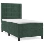 Cama box spring con colchón terciopelo verde oscuro 90x200 cm de , Camas y somieres - Ref: Foro24-3132660, Precio: 361,06 €, ...