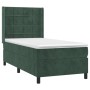 Cama box spring con colchón terciopelo verde oscuro 90x200 cm de , Camas y somieres - Ref: Foro24-3132660, Precio: 361,06 €, ...