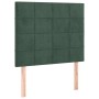 Cama box spring con colchón terciopelo verde oscuro 90x200 cm de , Camas y somieres - Ref: Foro24-3132660, Precio: 361,06 €, ...