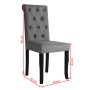 Dining chairs 2 units dark gray fabric by vidaXL, dining chairs - Ref: Foro24-245514, Price: 176,25 €, Discount: %