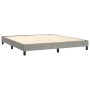 Cama box spring con colchón terciopelo gris claro 160x200 cm de , Camas y somieres - Ref: Foro24-3141311, Precio: 486,46 €, D...