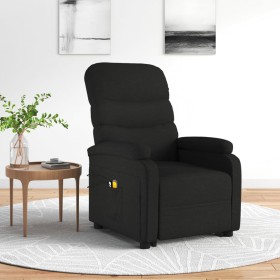 Höhenverstellbarer Massagesessel aus schwarzem Stoff von , Elektrische Massagesessel - Ref: Foro24-3120388, Preis: 350,99 €, ...