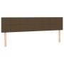 Headboard with LED in dark brown fabric 200x5x78/88 cm by , Headboards and footboards - Ref: Foro24-3121637, Price: 74,99 €, ...