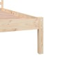 Solid pine wood bed frame 140x190 cm by , Beds and slatted bases - Ref: Foro24-810410, Price: 86,55 €, Discount: %