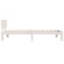 Solid white pine wood bed frame 100x200 cm by , Beds and slatted bases - Ref: Foro24-810486, Price: 109,99 €, Discount: %