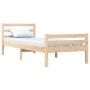 Solid wood bed frame 75x190 cm by , Beds and slatted bases - Ref: Foro24-814779, Price: 83,37 €, Discount: %