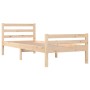 Solid wood bed frame 75x190 cm by , Beds and slatted bases - Ref: Foro24-814779, Price: 83,37 €, Discount: %