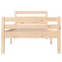 Solid wood bed frame 75x190 cm by , Beds and slatted bases - Ref: Foro24-814779, Price: 83,37 €, Discount: %