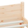 Solid wood bed frame 140x190 cm by , Beds and slatted bases - Ref: Foro24-815024, Price: 112,64 €, Discount: %