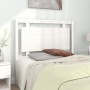 Solid white pine wood bed headboard 105.5x4x100 cm by , Headboards and footboards - Ref: Foro24-817926, Price: 57,46 €, Disco...