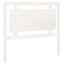 Solid white pine wood bed headboard 105.5x4x100 cm by , Headboards and footboards - Ref: Foro24-817926, Price: 57,46 €, Disco...