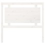 Solid white pine wood bed headboard 105.5x4x100 cm by , Headboards and footboards - Ref: Foro24-817926, Price: 57,46 €, Disco...