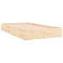 Estructura de cama madera maciza 100x200 cm de , Camas y somieres - Ref: Foro24-820052, Precio: 105,80 €, Descuento: %