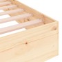 Estructura de cama madera maciza 90x190 cm de , Camas y somieres - Ref: Foro24-820067, Precio: 75,43 €, Descuento: %