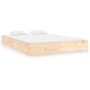 Estructura de cama madera maciza 200x200 cm de , Camas y somieres - Ref: Foro24-820022, Precio: 128,18 €, Descuento: %