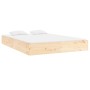 Estructura de cama madera maciza 200x200 cm de , Camas y somieres - Ref: Foro24-820022, Precio: 128,18 €, Descuento: %