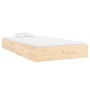 Solid wood bed frame 90x200 cm by , Beds and slatted bases - Ref: Foro24-820057, Price: 82,56 €, Discount: %