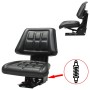 Black tractor seat with suspension by vidaXL, Tractor Accessories and Parts - Ref: Foro24-142316, Price: 148,26 €, Discount: %