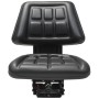 Black tractor seat with suspension by vidaXL, Tractor Accessories and Parts - Ref: Foro24-142316, Price: 148,26 €, Discount: %