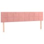 Headboards 2 units of pink velvet 80x5x78/88 cm by , Headboards and footboards - Ref: Foro24-346073, Price: 61,99 €, Discount: %