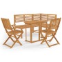 Bistro garden set 4 pieces solid acacia wood by , Garden sets - Ref: Foro24-3057863, Price: 400,18 €, Discount: %