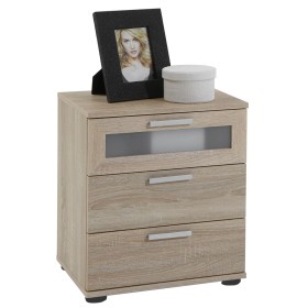 FMD Nightstand with 3 drawers oak color by FMD, Nightstands - Ref: Foro24-428733, Price: 135,54 €, Discount: %