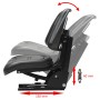 Black tractor seat with suspension by vidaXL, Tractor Accessories and Parts - Ref: Foro24-142316, Price: 148,26 €, Discount: %