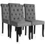 Dining chairs 4 units dark gray fabric by vidaXL, dining chairs - Ref: Foro24-245515, Price: 304,90 €, Discount: %