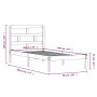 Einzelbettgestell aus Massivholz 90x190 cm von , Betten und Lattenroste - Ref: Foro24-3101183, Preis: 86,21 €, Rabatt: %