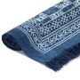 Kilim cotton rug 120x180 cm blue print by vidaXL, Rugs - Ref: Foro24-246561, Price: 28,07 €, Discount: %