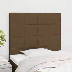 Headboards 2 units of dark brown fabric 100x5x78/88 cm by , Headboards and footboards - Ref: Foro24-3116325, Price: 68,76 €, ...