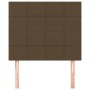 Headboards 2 units of dark brown fabric 100x5x78/88 cm by , Headboards and footboards - Ref: Foro24-3116325, Price: 68,67 €, ...