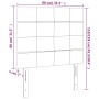 Kopfteile 2 Einheiten aus rosa Samt 80x5x78/88 cm von , Kopf- und Fußteile - Ref: Foro24-3116367, Preis: 61,99 €, Rabatt: %