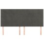 Headboards 4 units of dark gray velvet 100x5x78/88 cm by , Headboards and footboards - Ref: Foro24-3116399, Price: 126,77 €, ...