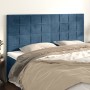 Headboards 4 units of dark blue velvet 80x5x78/88 cm by , Headboards and footboards - Ref: Foro24-3116390, Price: 111,82 €, D...