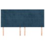 Headboards 4 units of dark blue velvet 80x5x78/88 cm by , Headboards and footboards - Ref: Foro24-3116390, Price: 111,82 €, D...