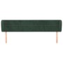 Cabecero de terciopelo verde oscuro 183x23x78/88 cm de , Cabeceros y pies de cama - Ref: Foro24-3117207, Precio: 70,99 €, Des...