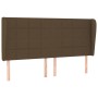 Headboard with dark brown fabric ears 203x23x118/128 cm by , Headboards and footboards - Ref: Foro24-3117981, Price: 141,81 €...