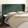 Headboard with dark green velvet ears 163x23x118/128cm by , Headboards and footboards - Ref: Foro24-3118013, Price: 124,41 €,...