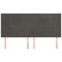 Headboard with dark gray velvet ears 163x16x118/128 cm by , Headboards and footboards - Ref: Foro24-3119635, Price: 130,75 €,...